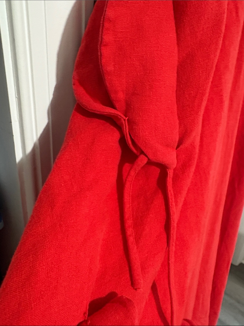 FARM Rio Red Spaghetti-Strap Midi Dress with Floral Applique - Picture 5 of 11